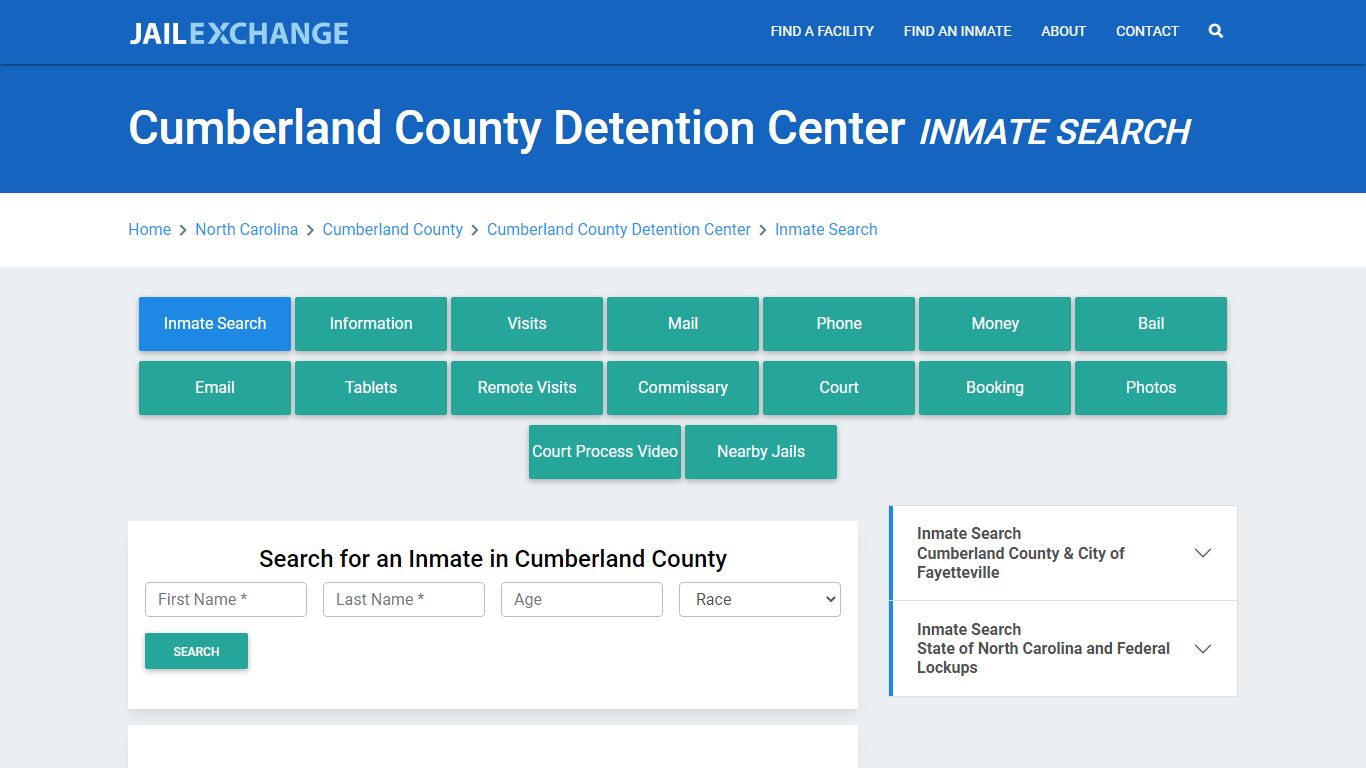 Cumberland County Detention Center Inmate Search - Jail Exchange